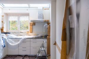 Renovations of a small apartment kitchen